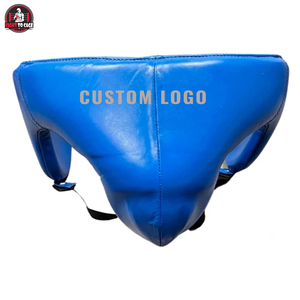 Guantes de Boxeo de Piel Personalizados de Primera Calidad en Azul Real, con Cordones, Protector de Cabeza y Protector Ergonómico para la Entrepierna - Product Image 4