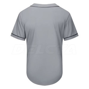 Pakistan Manufacturer Baseball Jersey Button <b>Down</b> Baseball Jersey Solid Color Baseball Jersey - Product Image 3