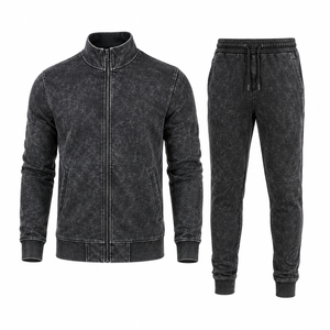 Ensemble de survêtement décontracté léger effet dégradé, tenue de sport confortable - Product Image 2