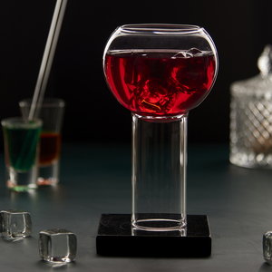 Verre à cocktail en borosilicate motif champignon, avec logo personnalisé, pour fêtes et bars, fabrication indienne, prix de gros, approvisionnement en vrac, collection unique - Product Image 6