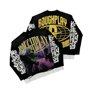 Roughplay America Designer Street Fashion Men Clothing High Street O-neck Men's <b>Long</b> <b>Sleeve</b> Hoodies & <b>T</b>-<b>shirt</b> Oversize Tees - Product Image 1