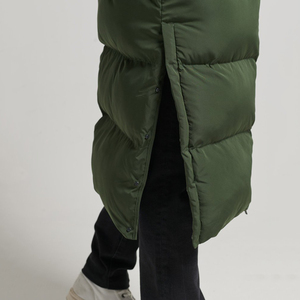 Solid International Reversible 70% <b>Down</b> Hooded Premium Heavy Winter Wear Long Puffer <b>Jacket</b> - Product Image 2