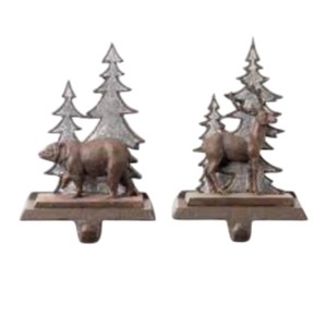 Soporte para Calcetines de Navidad de Hierro Fundido Resistente, Colgador de Chimenea Vintage en Bronce para Decoraciones Navideñas, Venta al por Mayor - Product Image 3