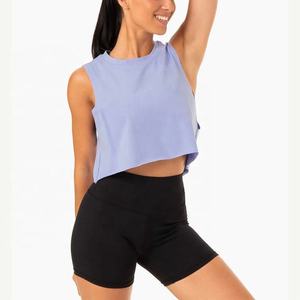 Womens Sleeveless Yoga Workout Tank <b>Top</b> Tight Outdoor Running Sports Vest Gym <b>Tops</b> - Product Image 1