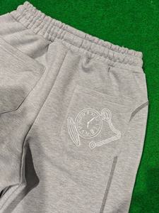 2026 Men <b>Cuffed</b> <b>Jogger</b> With Panel Seams Heavy Weight 100% Cotton Fleece Sweatpants with Embroidery Logo <b>Jogger</b> for Men - Product Image 5