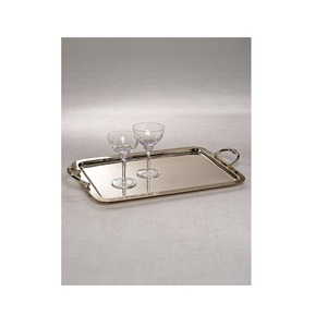 Plateau en acier inoxydable de haute qualité, résistant à la chaleur et à la corrosion, plateau de service en métal pour en-cas - Product Image 3