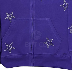 Pakistan Manufacturer High Quality <b>Rhinestone</b> <b>Hoodies</b> Top Selling <b>Rhinestone</b> Hoodie New Design <b>Rhinestone</b> <b>Hoodies</b> - Product Image 4