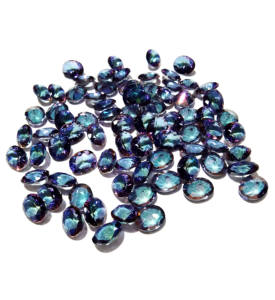 Topacio Místico Ovalado Facetado Creado en Laboratorio al por Mayor |   Piedra Suelta con Recubrimiento Arcoíris |   8x10 mm |   Uso en la Creación de Joyas - Product Image 1