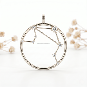 Pendentifs et breloques raffinés en pierres précieuses, énergie de Vénus, signe de la balance, bijoux de mode zodiacaux élégants, pièce maîtresse cosmique inspirée des gemmes pour l'octobre - Product Image 3
