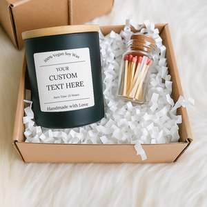 AIKUN High End Ceramic Jar <b>Scented</b> <b>Candle</b> with Lime Basil & Mandarin, Slow Burning Aromatherapy <b>Candle</b> for B2B Clients - Product Image 2