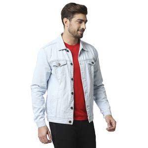 Venta al por mayor de calidad de los hombres chaqueta de mezclilla informal de diseño personalizado con la exportación de moda de tela de cuero personalizada de Bangladesh - Product Image 4