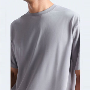 Camiseta de Moda para Hombre, Corte Regular, Color Sólido, 220 g/m², Algodón Transpirable de Secado Rápido, Manga Corta, para Actividades al Aire Libre, Primavera-Verano - Product Image 6