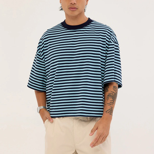 Hot Sale Men's Oversized T-Shirt 100% Cotton Round Neck <b>Plain</b> <b>White</b> Casual <b>Tee</b> Custom Logo Summer Streetwear T-shirt - Product Image 3