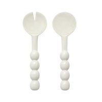 Ensemble de service à salade moderne en résine, cuillère et fourchette décoratives, ustensiles de service faits à la main, couverts pour la cuisine, utilisation en fête, écologique, 30 ml