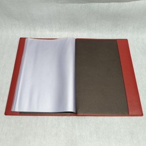 Leather Menu Cover <b>File</b> <b>Folder</b> Sleeve Custom Logo Printing Portfolio Card Organizer Multiple Color Direct Factory Collectors - Product Image 3