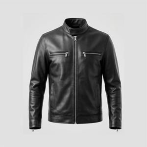 Blouson Bomber en Soie pour Homme, Design Moderne, Respirant, Vêtement d'Extérieur Hiver, Nouvelle Arrivée 2026, Veste en Cuir en Gros - Product Image 1