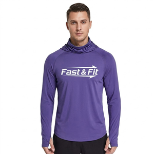 Vente en gros de sweats à capuche de pêche pour hommes, à manches longues, légers, respirants, à séchage rapide, avec sublimation de logo - Product Image 4
