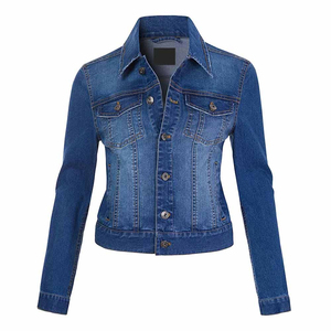 New Arrival Women Summer Apparel Ladies Fashion Washed <b>Denim</b> <b>Jackets</b> Streetwear <b>Crop</b> Top Short Body <b>Denim</b> <b>Jackets</b> - Product Image 6
