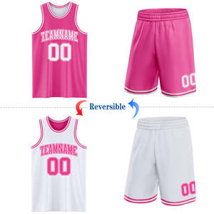 Trendy Streetwear Reversible Basketball Jersey Short Set Sublimated Custom Team Uniforms Men Women Aesthetic Sports Clothing Kit - Product Image 1