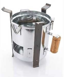 Barbecue au charbon de bois en acier inoxydable avec grille amovible - Product Image 1