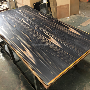 Contrachapado Decorativo IRODORITAI de Cedro Negro Teñido, Tablero de Contrachapado Enchapado con Revestimiento de Uretano, Diseño Japonés a Rayas y Cuadros para Sala de Estar - Product Image 5