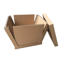 Boîte en carton kraft alvéolé durable et réutilisable, taille personnalisée pour l'emballage robuste des produits électroniques grand public