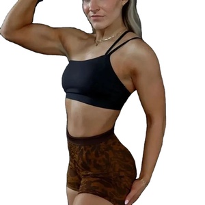 New Stylish Women's Sports Bra Top Quality One Shoulder Crop Women's Bra 2025 Spandex Nylon Yoga Bra - Product Image 1