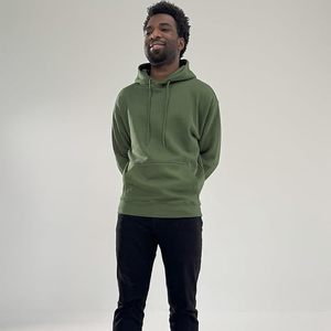 Sudadera con Capucha para Hombre, Color Sólido, Corte Regular, Algodón French Terry, Estilo Casual para Otoño, Diseño con Bolsillos, Manga Larga - Product Image 3