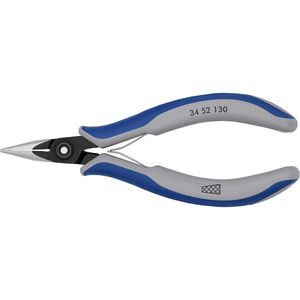 Alicates Electrónicos KNIPEX 34 52 130, Mordazas Semicirculares Cruzadas, Alicates de Punta Fina de Precisión de 5.25 Pulgadas para Ensamblaje Electrónico - Product Image 1