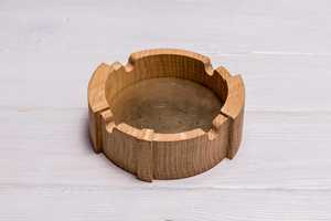 Cenicero de Escritorio de Madera, Forma Personalizada, Diseño Minimalista, Porta Cigarros, Uso Doméstico, Acabado en Madera Natural - Product Image 3