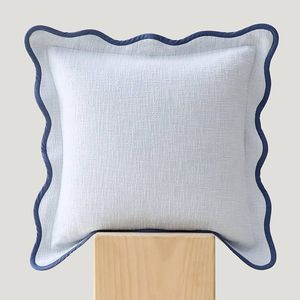 Boho Cotton Scallop Cushion Cover Living Room Home Decor Customize With Custom Design Boho Pillow Eco-Friendly Custom OEM - Product Image 2