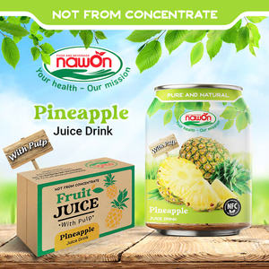 NAWON Bebida en Vietnam Jugo de piña con pulpa 250ml Puede Muestra gratis Diseño gratis OEM ODM Low MOQ HALAL Factory GMP - Product Image 2
