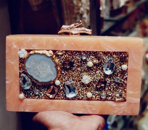 Luxury <b>Black</b> Acrylic Storage <b>Bag</b> Evening <b>Clutch</b> <b>Bag</b> Elegant Swan Clasp Bridal Purse Handmade MOP Resin <b>Wedding</b> Handbag Wholesale - Product Image 2