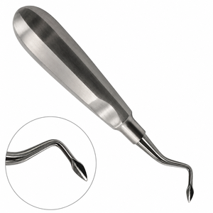 Elevador de Raíces Curvo Izquierdo Grande, Manual, de Acero Inoxidable, Instrumento Dental para Extracción, Herramienta Quirúrgica Profesional - Product Image 3
