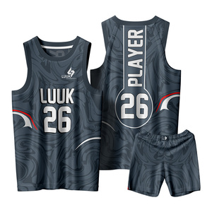 Conjunto de Camiseta y Pantalones Cortos de Baloncesto LUUK 2026, Sublimados, Transpirables, Unisex, para Todas las Temporadas - Product Image 1