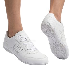 Zapatos de Karate Minimalistas de Cuero Sintético Blanco con Perforaciones Laterales Discretas, Suela Plana, Calzado de Práctica para Dojo Interior, Uniforme para Adultos - Product Image 2