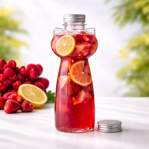 Botella de PET de 500 ml CM500-33 con Forma de Gato, Transparente y a Prueba de Fugas, Envase Divertido para Té, Bebidas y Salsas - Product Image 3