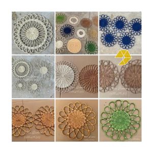 Tous aiment le set de table en rotin, disponible en plusieurs couleurs, personnalisable, idéal pour la décoration de Noël et de mariages. - Product Image 2