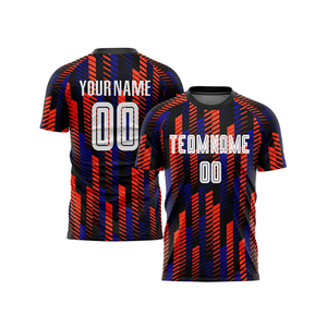 Quick Dry Breathable Comfort Soccer Jersey for Children Short Sleeve Team Jersey Custom Team Name Digital Print 100% Polyester - Product Image 3