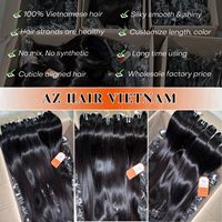 Extensiones de Cabello Humano Liso Vietnamita 100% Original al por Mayor, Grado 12A, SDD Virgen, Cutícula Alineada, Doble Trama a Máquina