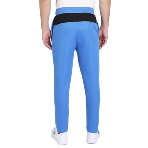 Men's Light Blue Full Zip Tracksuit Sporty Style With Side Pockets Stand Collar Regular Fit Spring Wear Color Blocking Design - Product Image 4