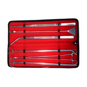 Ensemble d'outils d'aquascaping en acier inoxydable 6 pièces pour l'aménagement aquatique et la taille des plantes vivantes, comprenant des ciseaux et des pinces - Product Image 3