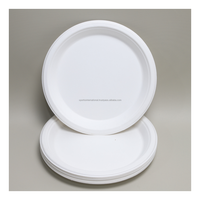 Assiette Ronde Jetable en Gros, 3 à 9 Compartiments, en Pulpe de Canne à Sucre (Bagasse), Robuste et Durable, Certifiée FDA, Idéale pour la Restauration