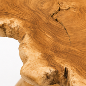 Table basse ARTERRA de luxe moderne en racine de teck de forme irrégulière, table d'appoint en bois de récupération organique pour salon et hall d'hôtel - Product Image 3