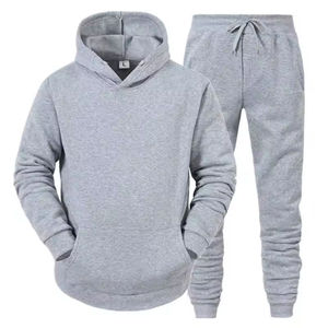 Wholesale Fashion OEM Winter High Quality Solid Fleece Hooded <b>Tracksuits</b> Acid Wash Breathable Casual Printed Polyester/Cotton - Product Image 5