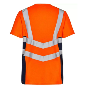 Camisetas de Trabajo de Alta Visibilidad para Hombre con Logotipo Personalizado, Ropa de Seguridad Reflectante para Construcción, Precio al por Mayor - Product Image 4