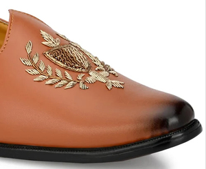 Chaussures de mariage pour hommes Nagra, élégantes, brodées, confortables, respirantes, tendance, toutes saisons - Product Image 2