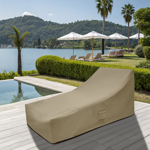 Housses de mobilier en gros pour chaise longue profilée, sur mesure, résistantes aux UV, garantie 1 an, Oxford 600D robuste - Product Image 1