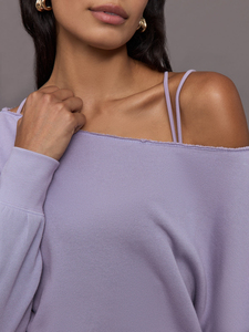 Sweat-shirt oversize en molleton Rexon Moto pour femme, coupe ample aux épaules, manches longues, anti-plis, pull décontracté en polyester/coton - Product Image 3