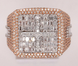 Hot Sale 14K Gold Plated Lab Grown Moissanite Diamond <b>Ring</b> Iced Out Style Hip-Hop Jewelry IGI Certified <b>Men</b> Women - Product Image 5